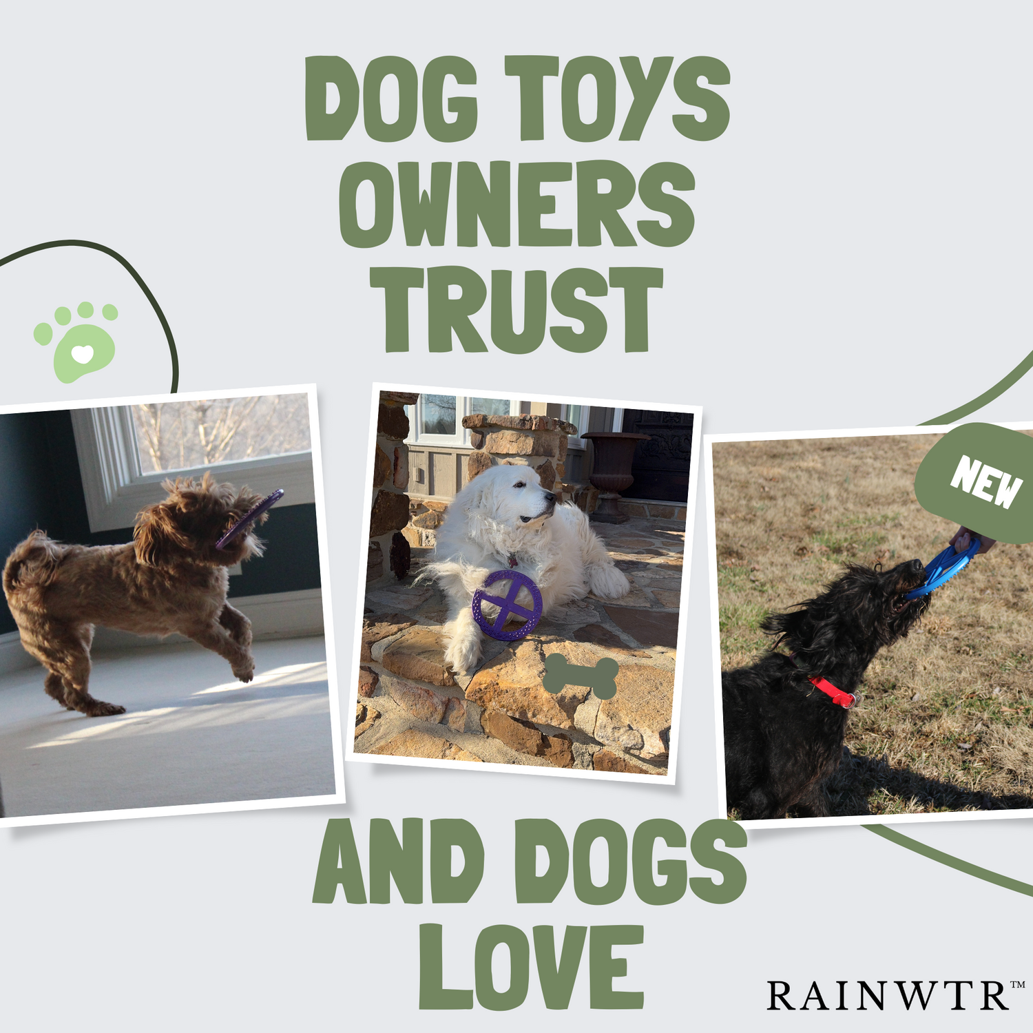 RAINWTR dog toys